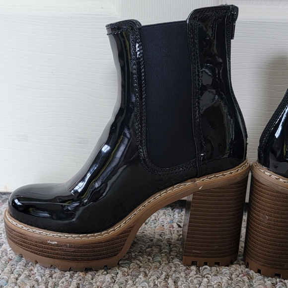 Olivia Miller Platform Boots Shiny size 6.5 - Picture 5 of 11